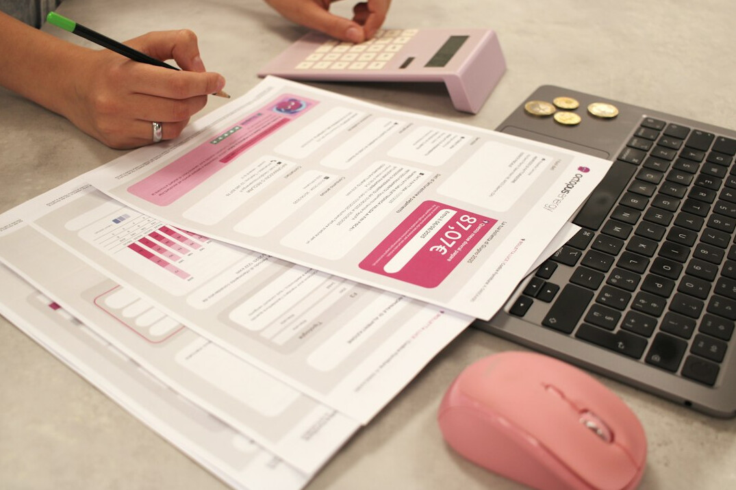 person reviewing health insurance documents