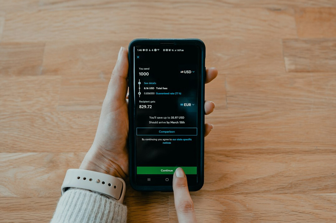health insurance app on smartphone