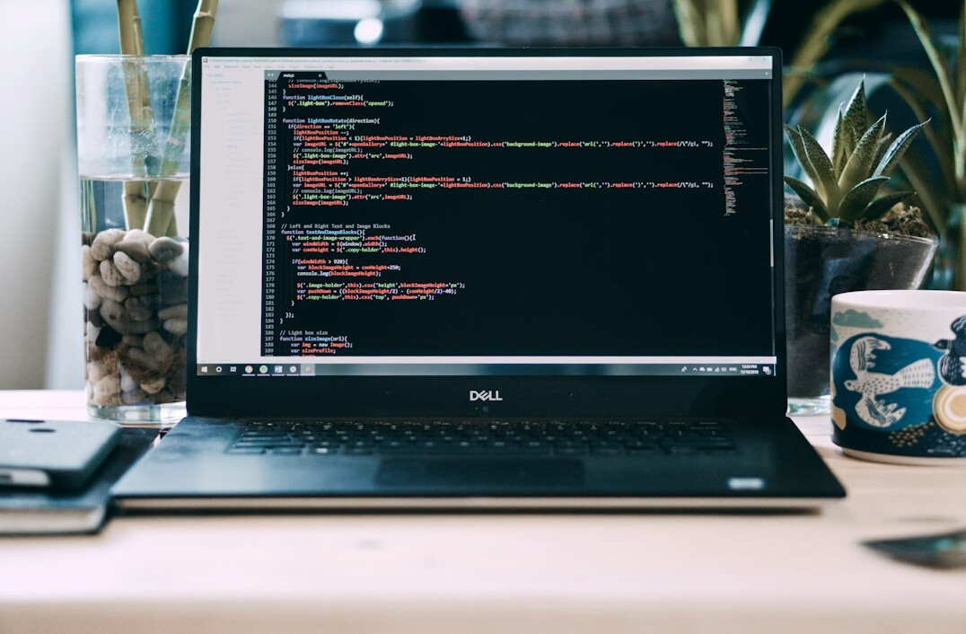 ai interface on laptop screen