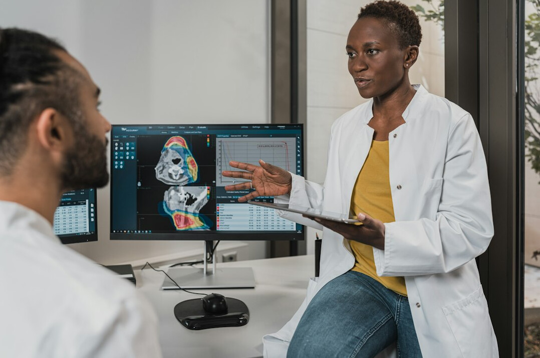 doctor discussing with patient