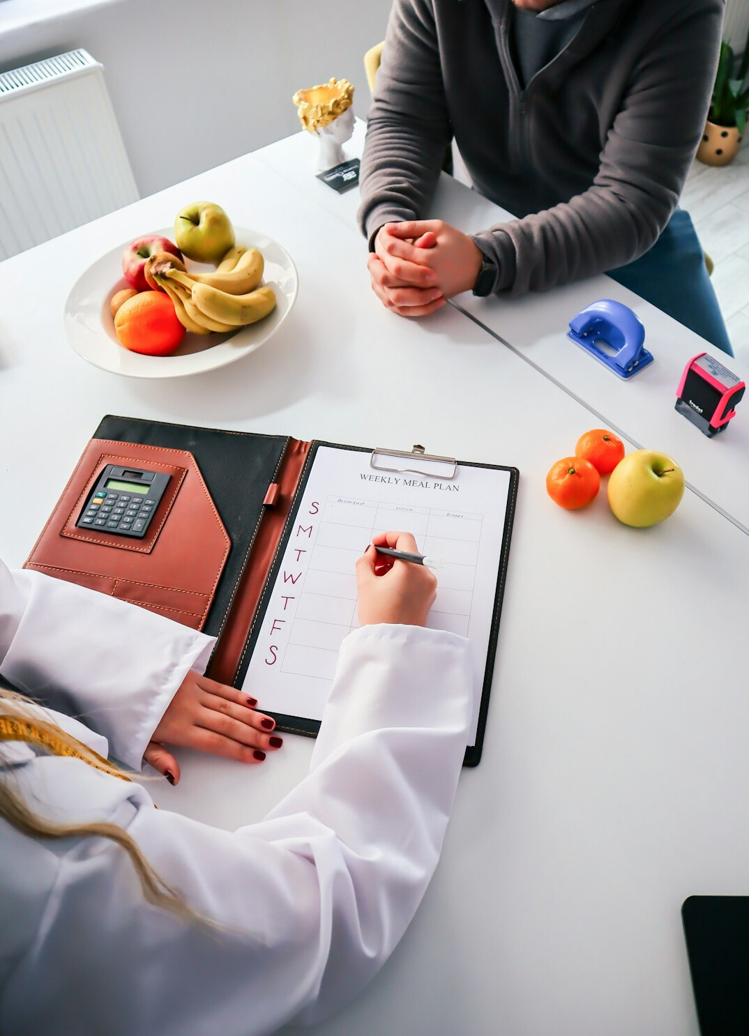 person reviewing health insurance