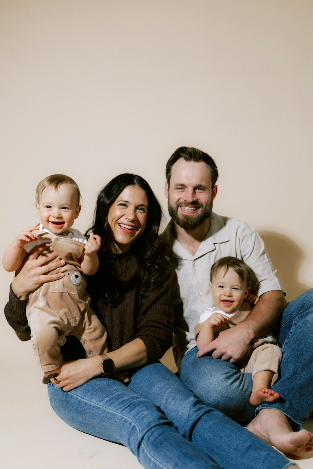 family smiling together