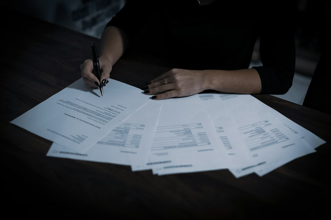 person reviewing health insurance documents
